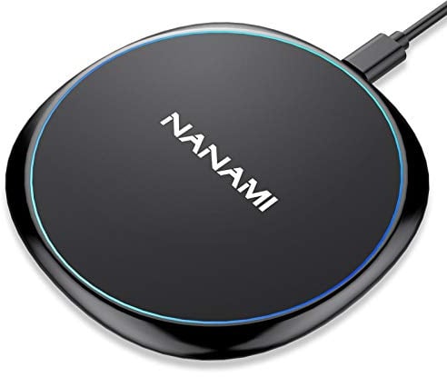 NANAMI Wireless Charger for iPhone and Samsung - Wireless Charging Pad Qi-Certified 10W Max for iPhone 16 15 14 13 12 SE2 11 Xs XR X New Airpods and Galaxy S25 Ultra S25+ S24 FE S23 S22 S21 S20 S10 S9