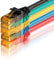 SEBSON Cable de red CAT 6 Ethernet 0.5m, Gigabit LAN patch cable, 1000Mbit/s, U-UTP, Conector RJ45 para Router, Módem, TV - 5 colores