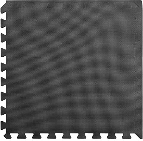 vidaXL 24x Bodenmatte 8,64 m² Eva-Schaum Schwarz Schutzmatten Puzzlematten Bodenschutzmatten Sportmatten Unterlegmatten Fitnessmatten