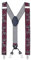 MASADA Hosenträger für Herren mit robusten Clips stufenlos verstellbar 3,5 cm breit und bis zu 195 cm Körpergröße Paisley Bordeaux