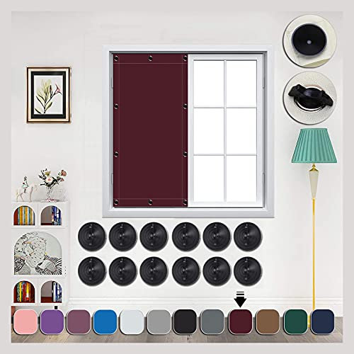 Verdunkelung dachfenster 120x130cm Anti UV, Wärmedämmung, Dachfenster verdunkelung Plissee Dachfenster Ohne Bohren für Windows Velux Roto Solarschutz Wärmereduzierung