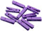 Anawakia Lot de 50 mini pinces à linge en bois pour photos, arts créatifs, décoration, pinces décoratives en bois, papier photo, Peg 3,5 cm (violet)