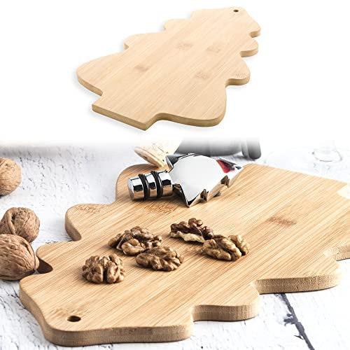 ANTEVIA - Planche à découper en Bois en Forme de Sapin de noël 30 x 20 x 1cm | Plus DE 10 MODÈLES |Accessoires Cuisine (Shiba)