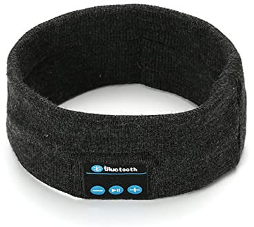 HEATED Auriculares for Dormir Diadema Bluetooth on Ultrafinos HD Estéreo Altavoces Orejeras Antiruido for Dormir (Color : Dark Gray)