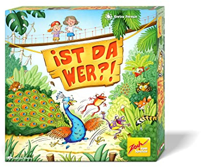 Zoch 601105137 Ist da wer? – Kinderspiel, für 2 bis 4 Spieler – Kombinieren, Reagieren und Farben zuordnen, ab 5 Jahren