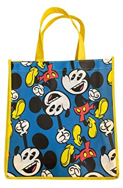 Disney's Vintage Mickey Mouse Collectable Large Reusable Tote Bag, Multi, L