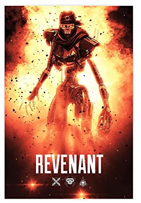 FABIVA Revenant Apex Legends Hintergrund Videospiel Poster 51 Leinwand Poster Schlafzimmer Dekor Sport Landschaft Büro Zimmer Dekor Geschenk Unframe Stil 08x12inch (20x30cm)