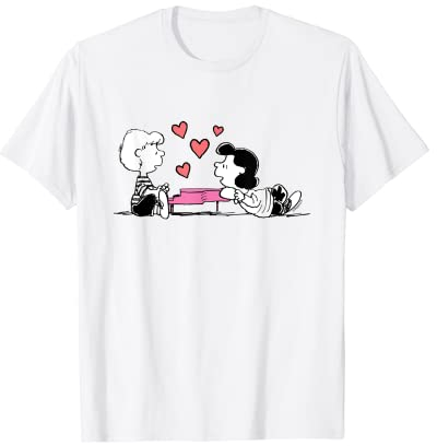 Peanuts – Lucy und Schroeder Herz T-Shirt