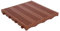 WUEFFE Piastrella in plastica 40x40h3,3 - mattonella Forata drenante Giardino Campeggio (Cotto, 30 Pezzi)