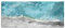 Pixxprint Glasbild Panorama, Wandbild aus Echtglas, Luftaufnahme von türkisem Meer am Strand B&W Detail, 120x50 cm, inkl. Aufhängung und Abstandshalter