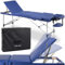 HABYS Adele Massageliege | Klappbar Aluminium 3 Zonen | Massagetisch mit Vollausstattung | 185 x 60 x 80 cm, bis 250 kg | Armlehnen, Kopfstütze, Tragetasche, MDR-Zertifiziert | Blau