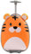 Reisekoffer Hartschalentasche Kinderkoffer Koffer mit Roller, Kinderkoffer, 16 Zoll mit LED-Rädern, Koffer für Jungen und Mädchen für die Reisegeschule, Tiger