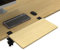 BONTEC Ergonomics Desk Extender Tray, 510mm x 240mm Table Mount Desk Extender Shelf, 90° Foldable Table Extender, Clamp on Computer Arm Rest for Desk, Light Wood