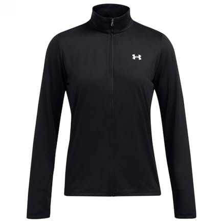 Under Armour Veste Tech entièrement zippée pour femme, Noir/blanc, M