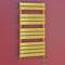 500mm Wide Dual Fuel Gold Panel Heated Bathroom Towel Rail Radiator Thermostatic Element Electric and Boiler Connection UK (With MOA Electric Element, 500 x 1200mm (h))