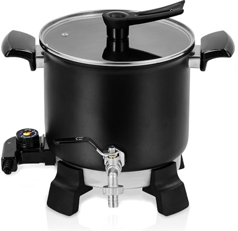 Garvee Professioneller Wachsschmelzer, 5,8 l, präziser Ausgießer, Temperaturregelung und leicht zu reinigendes Design für die Kerzen- und Seifenherstellung