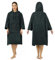 Zingtto Surf Poncho Wickelmantel, 3/4-Ärmel, extra groß, dick, Kapuzenpullover, Handtuch, Poncho für Männer und Frauen, Strand, Schwimmen, 99,1 x 83,8 cm, Schwarz