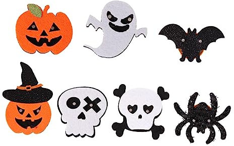 PACKOVE 7st Halloween-brosche Abzeichen Leuchtende Broschen Lustige Broschen Blinkende Brosche Kreative Neuheit Revers Broch Männer Und Frauen Zubehör Filzstoff Klassisch