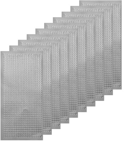 QUARKZMAN 10 Blatt 3D Nagelsticker Ketten Linie French Tip, Selbstklebende Nail Art Sticker, Nagel Aufkleber, Nageldesign Zubehör, Handyhüllen DIY Dekorationen (Silber, 798 Stück)