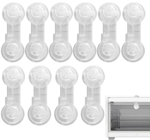 Schubladenschlösser mit Sicherung, Sicherheitsschlösser für Türen - Schrankschubladentür, 10 Stück | Babysichere Schubladenschlösser, sichere Verriegelung
