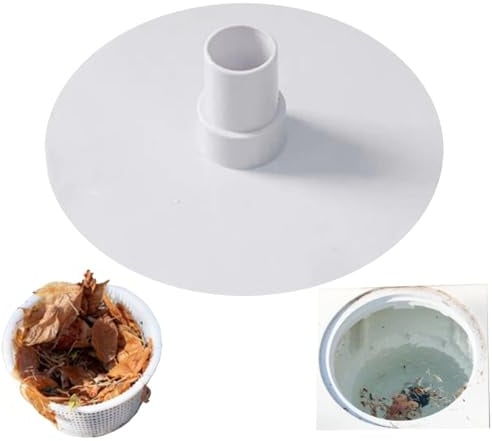Absaugplatte für Pool Skimmer Adapter für Poolsauger | Adapter für Poolabdeckung | Adapter für Poolabdeckung | Muffe für Filterabdeckungen für Filtration für tragbare Teiche für Pisi