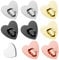 8 Pcs Phone Charm Hook, Heart Phone Holder Ring Adhesive Metal Phone Finger Grip Hook Universal Cell Phone Sticky Stand for Cell Phone Tablet DIY Accessories (Four Colors)