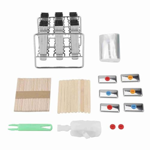 Herramienta de cocina pop DIY para hacer helados de acero inoxidable + 6 s para uso industrial doméstico (Doble ranura de cabeza plana)