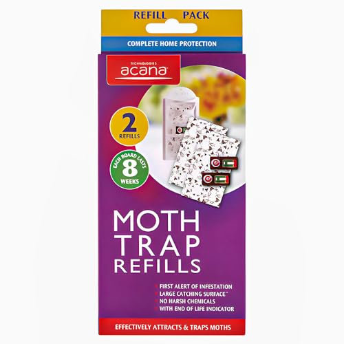 Moth Trap Refills 2PK - Moth Monitoring Trap Refills - Traps Moth Effectively Moth Trap Refills For Your Clothes Protection