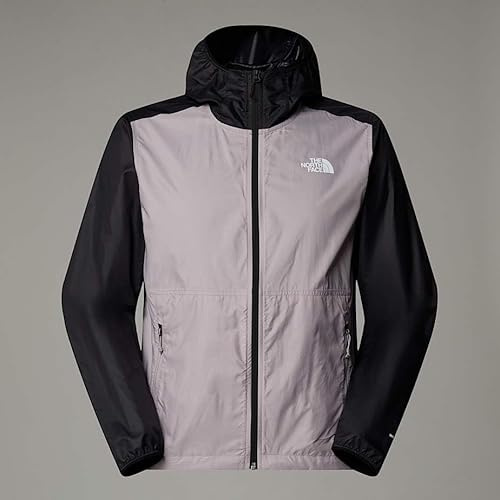 The North Face Men's Cyclone Wind Jacket, Moonstone Grey/Tnf Blac, L