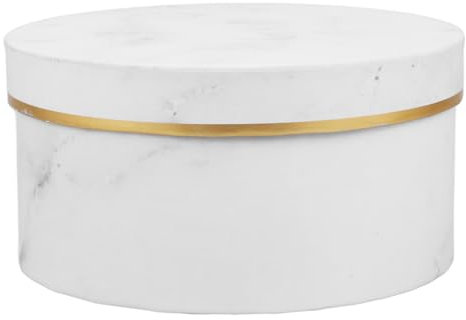 Gadpiparty Runde Schachtel Mit Deckel Black Marmor Print Pappkartons Schwarze Kisten Mit Goldenen Rand Party Favorbote Für Blumen Für Muttertag Brautjungfern Hochzeit Babypartys