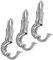 MAGICLULU 3pcs Zinc Alloy Swivel Snap Hooks Heavy Duty for Equestrian Gear and Outdoor Activities Metal Clasp for Horse Tack Camping and Climbing