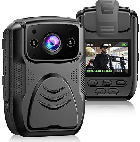 Cámara Corporal 4K de 40 MP con grabación de Audio y Video, WiFi, GPS y batería de 4000 mAh para policías, IP65, Impermeable, visión Nocturna