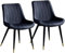 Widppsopt Esszimmerstuhl Kitchen Vintages, 2er-Set, für Küchentheken, Lounge, Freizeit, Wohnzimmerecken, mit schwarzen Metallbeinen, Sitzfläche und Rückenlehne aus PU-Leder (schwarz)