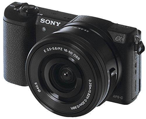 Sony Alpha A5100 Mirrorless Camera 24.3 Megapixel with 16-50mm Interchangeable Lens 3-Inch Flip Up LCD Black (Renewed)