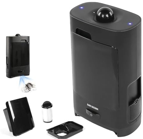 Glowdora Recogedor Automático Sin Contacto De1400w con Sensor De Movimiento, Manos Libres, para Pelos De Mascotas, Suciedad Y Residuos. Solución De Limpieza Potente Y De Bajo Consumo para El Hogar