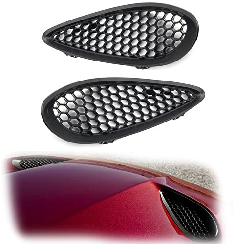 MKSZY Front Motorhaube Abdeckung Grille Trim Lünette Schwarz Motorhaube Air Vent Frame Grill Für J&EEP Grand Für Cherokee SRT 2012-2019