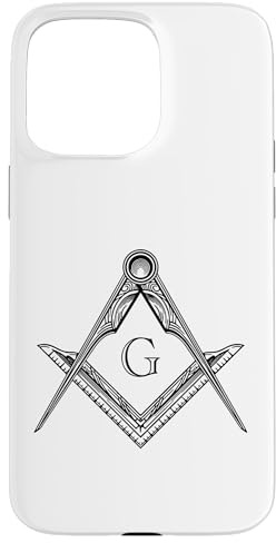 Freimaurer Symbol Winkel & Zirkel Winkelmaß Freimaurerei Hülle für iPhone 15 Pro Max