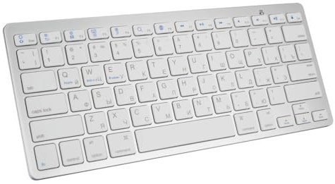 JZCZMCE Tastiera Bluetooth, Tastiera Wireless Ultrasottile, Leggera e Silenziosa per Laptop/Computer/Desktop/Smart TV,Russian