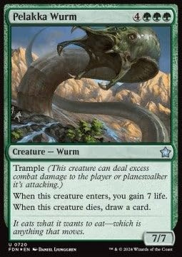 Pelakka Wurm SFDN-720 Uncommon Englisch Boosterfrisch Foil - Magic: The Gathering Foundations: Starter Collection - mit ReCollectibles-Versandschutz - für Magic/MTG