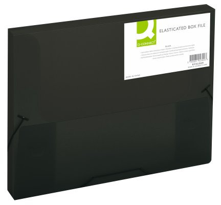 Q-Connect KF02309 Heftmappen und Sammelmappen Heftbox A4 transl.schwarz