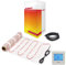 Electric Underfloor Heating Mat Kit for Tiled/Stone Floors 160W/m2-1.5m2 with White Touchscreen Programmable Thermostat