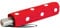 Knirps Regenschirm Slim Duomatic - klein und leicht mit Auf-Zu Automatik - Dot Art red