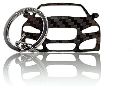 BlackStuff Carbon Karbonfaser Schlüsselanhänger Kompatibel mit Jaguar XF 2015-2019 BS-750