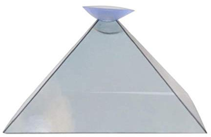 3D Hologram Pyramid Display Projector Video Stand Universal for Mobile Phone with Glasses Cloth