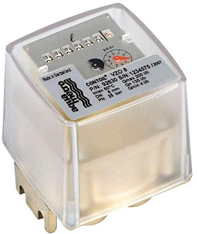 Low Flow Aquametro Contoil VZO 4 Fuel/Oil Meter - with 10mm Compression Fittings