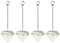Haushalt International HI 70372 LED Solar Diamanten Leuchte Lampe 4er Set Farbwechsel