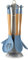 Priceless Homeware Kitchen Utensils Set - 17 Cooking Utensils Set, Kitchen Tool - Non-Stick & Heat Resistant Kitchen Gadgets Set -Cooking Ladles (Blue, 6Pcs Silicone Utensil Set)