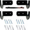 2 Paar Wandhalterung Baseballschläger Halterung Baseball Display Rack/Stand Acryl Baseballschläger-Aufhängeregal mit Schrauben für Baseballschläger Softballschläger Hockeyschläger(Schwarz