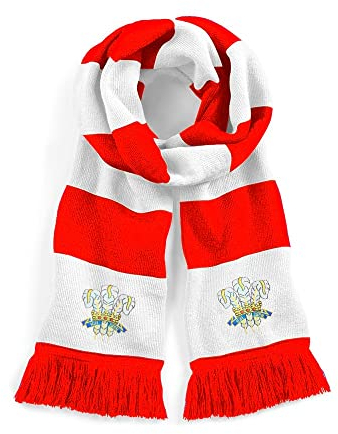 Old School Football Wales 1970er Retro-Retro-Schal, traditionell, besticktes Logo