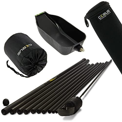 Corus 18m Baiting Pole Tackle And Bait Includes Spoon Float And Neoprene Case